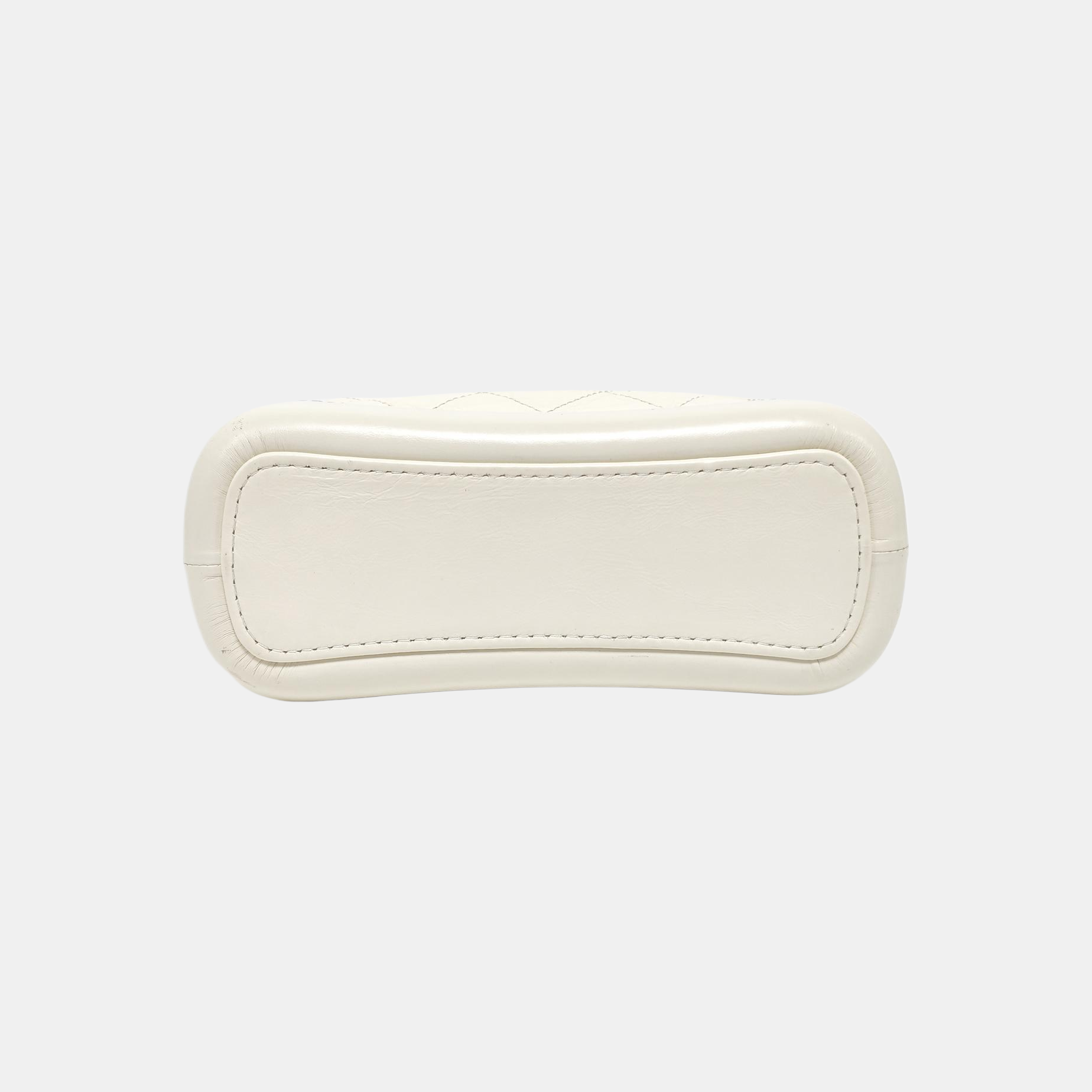 GABRIELLE Mini Quilted Calfskin White