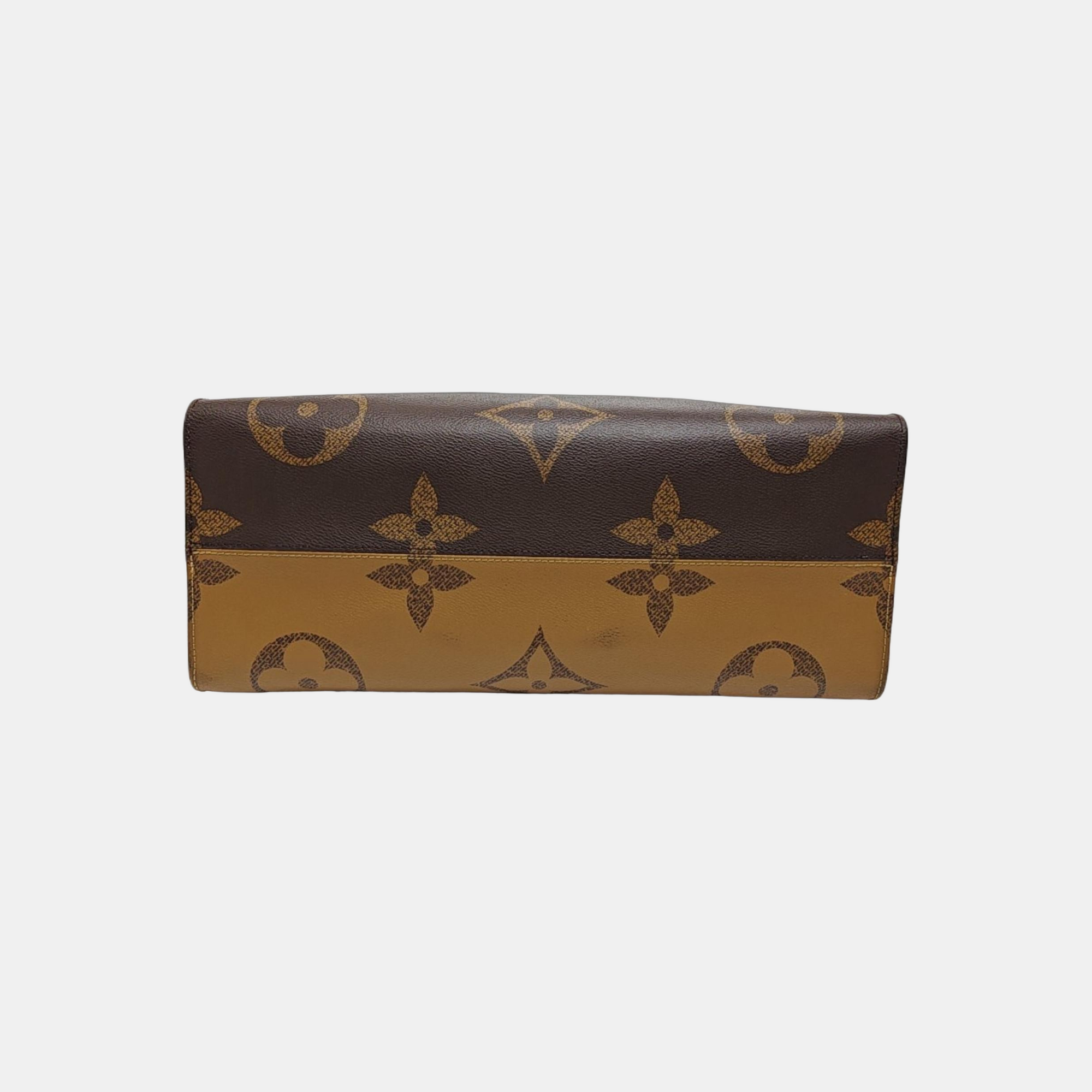 ONTHEGO GM Monogram Coated Canvas Brown