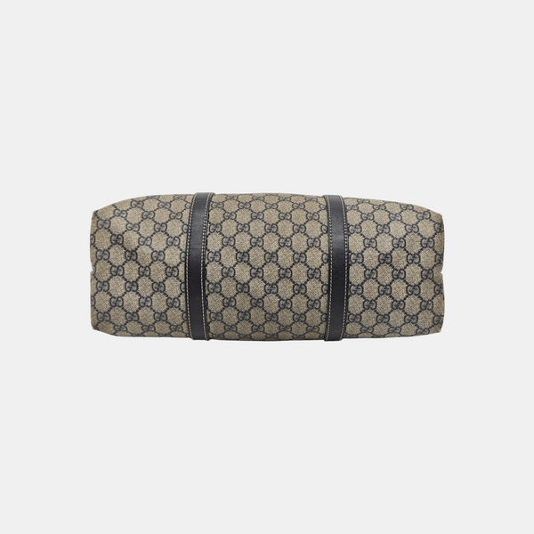 GG Supreme Monogram Coated Canvas Black