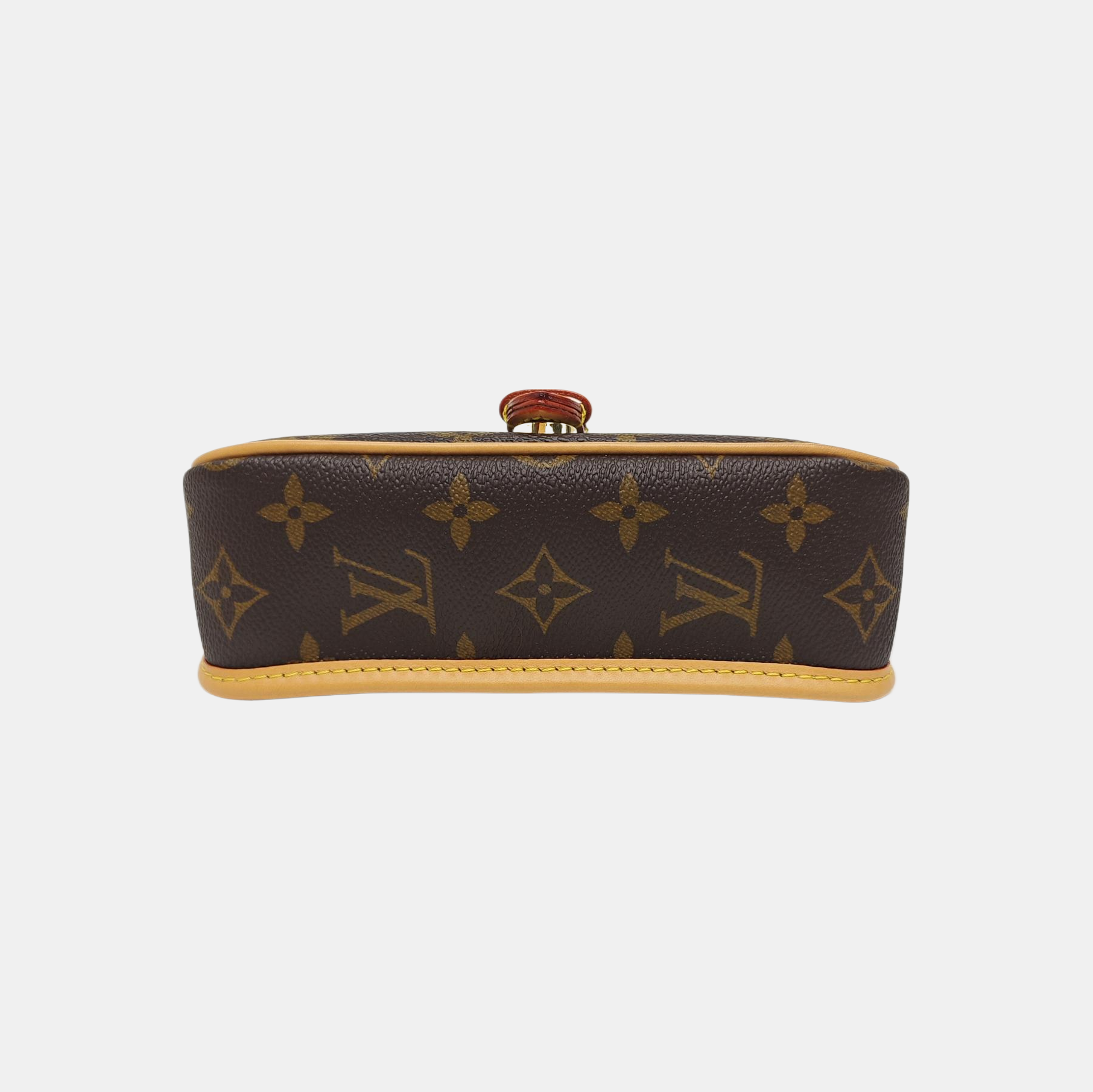 DIANE Nano Monogram Coated Canvas Brown
