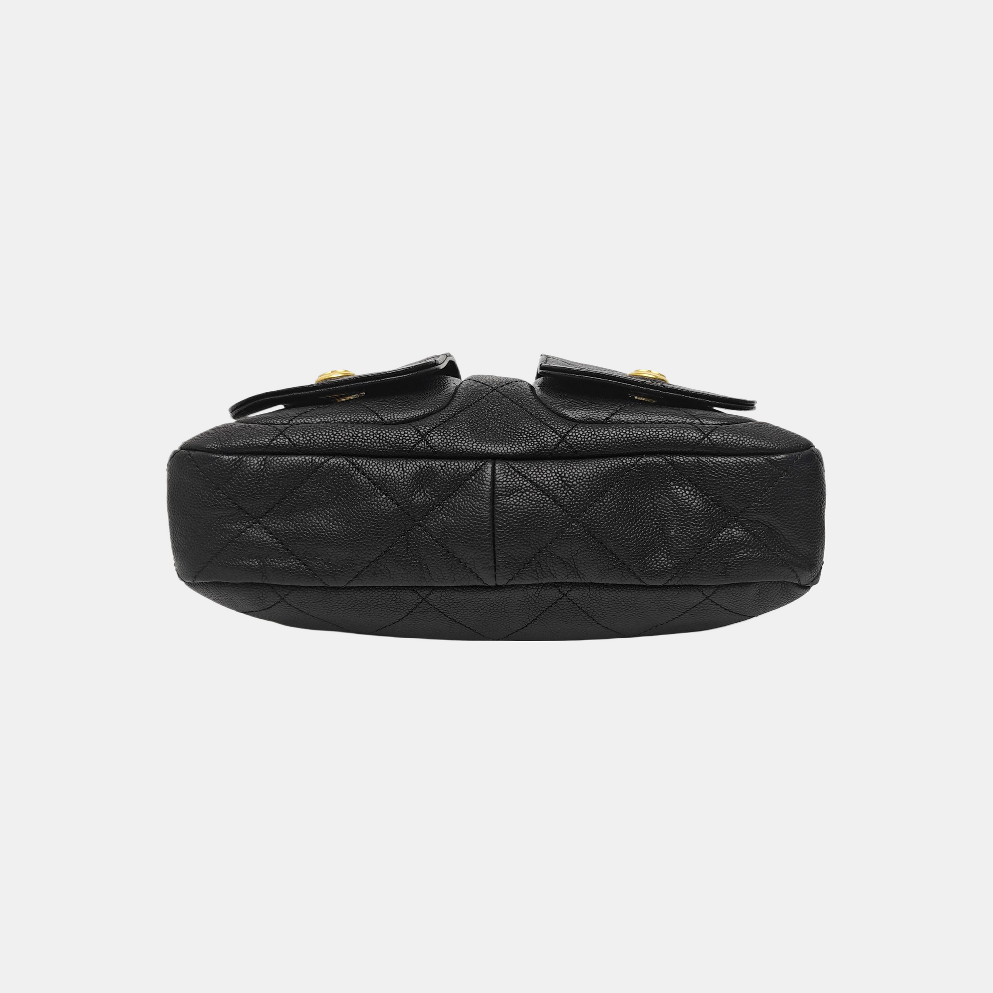 Suppletwins Quilted Grained Calfskin Black
