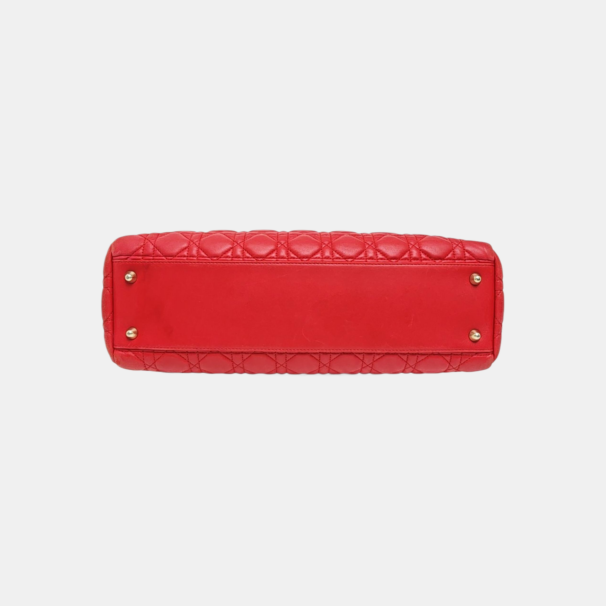 Dior Soft Cannage Lambskin Red