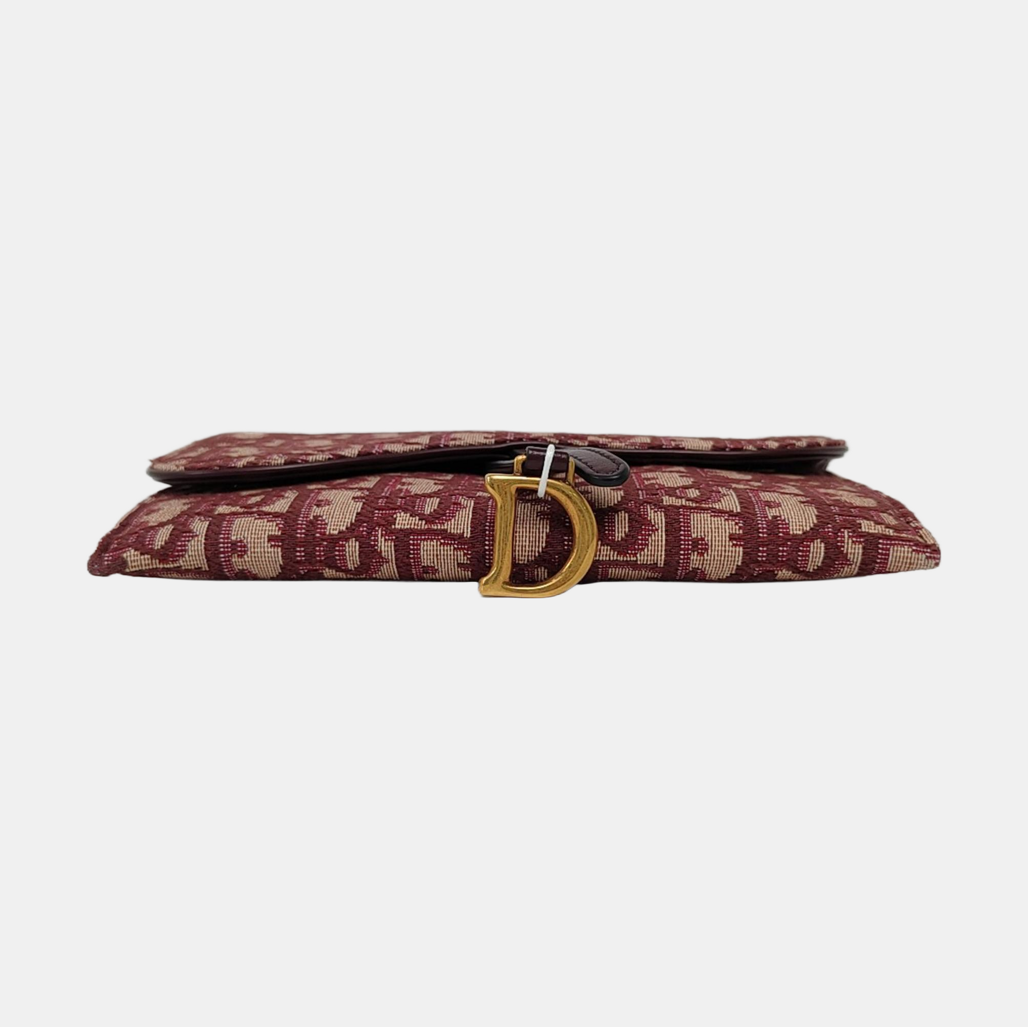 Authenticated pre-owned  Saddle Oblique Canvas Red - Shoulder Bag at Looply