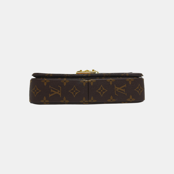 MARCEAU Monogram Coated Canvas Brown