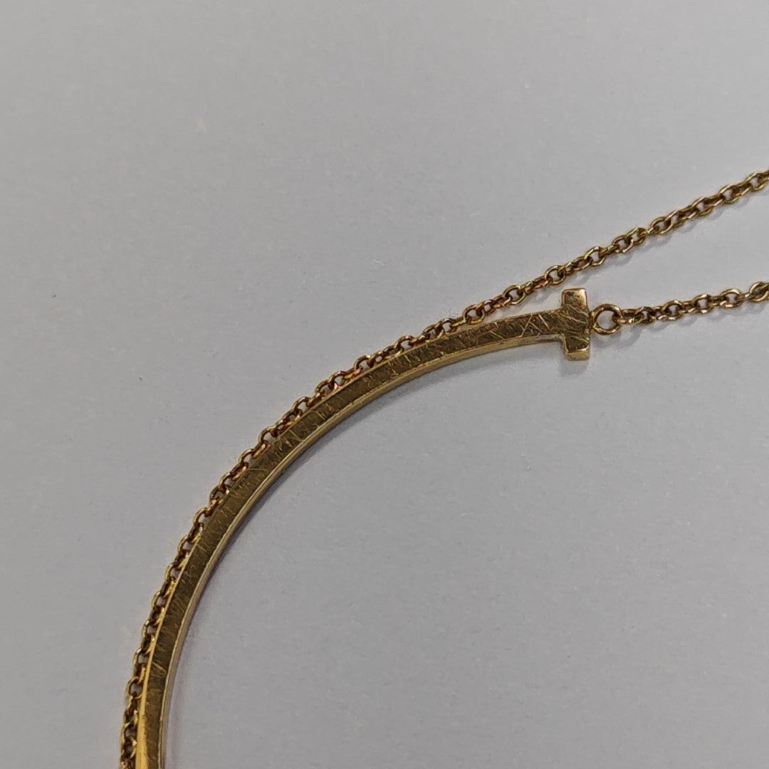 Tiffany T 18k Gold Necklace