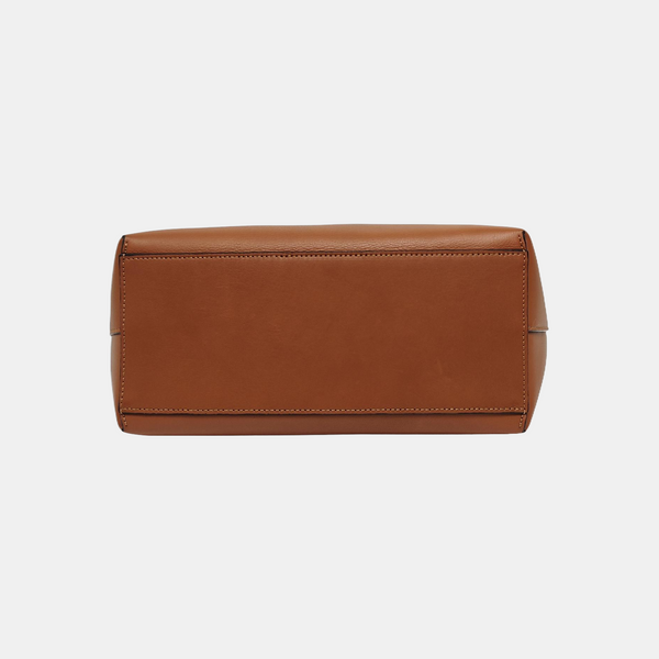 Calfskin Tote Bag Small Brown