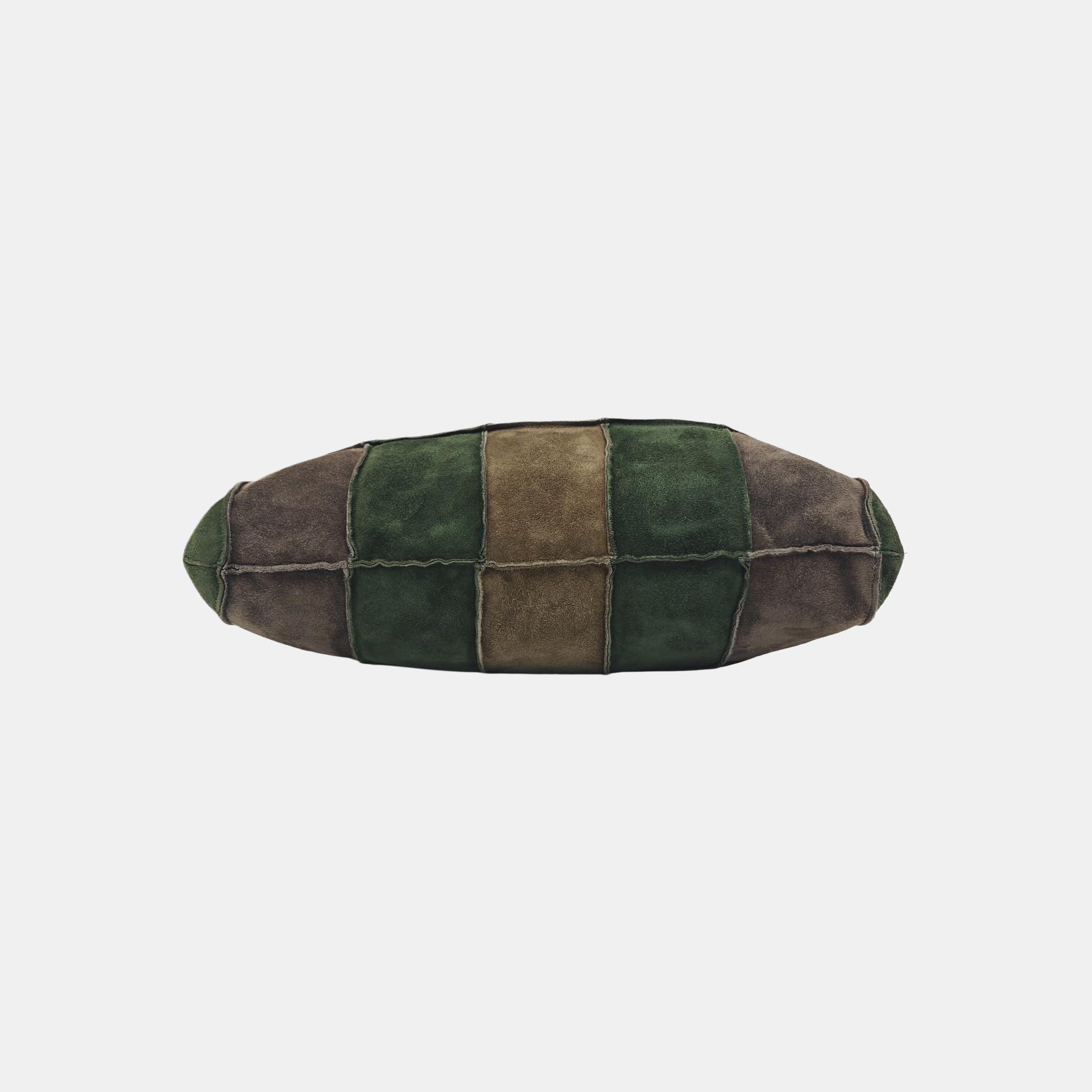 Suede Top Handle Bag Green