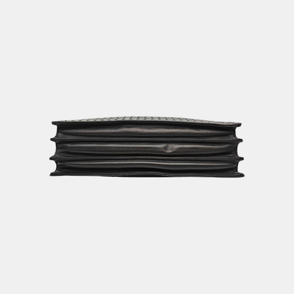 Calfskin Top Handle Bag Black