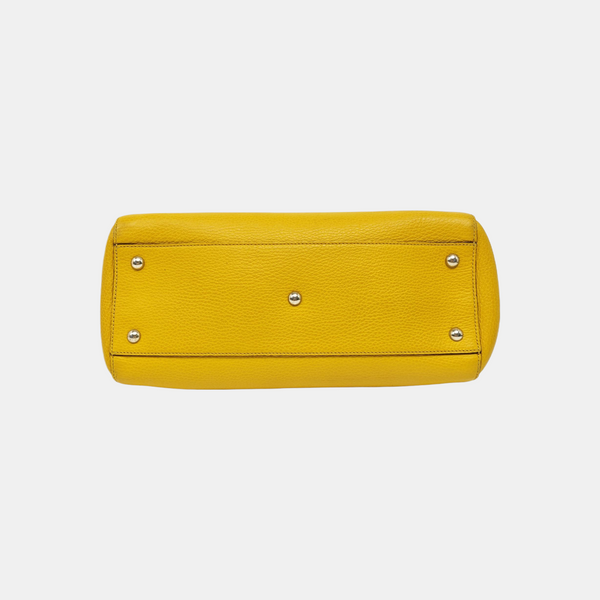 Calfskin Tote Bag Yellow