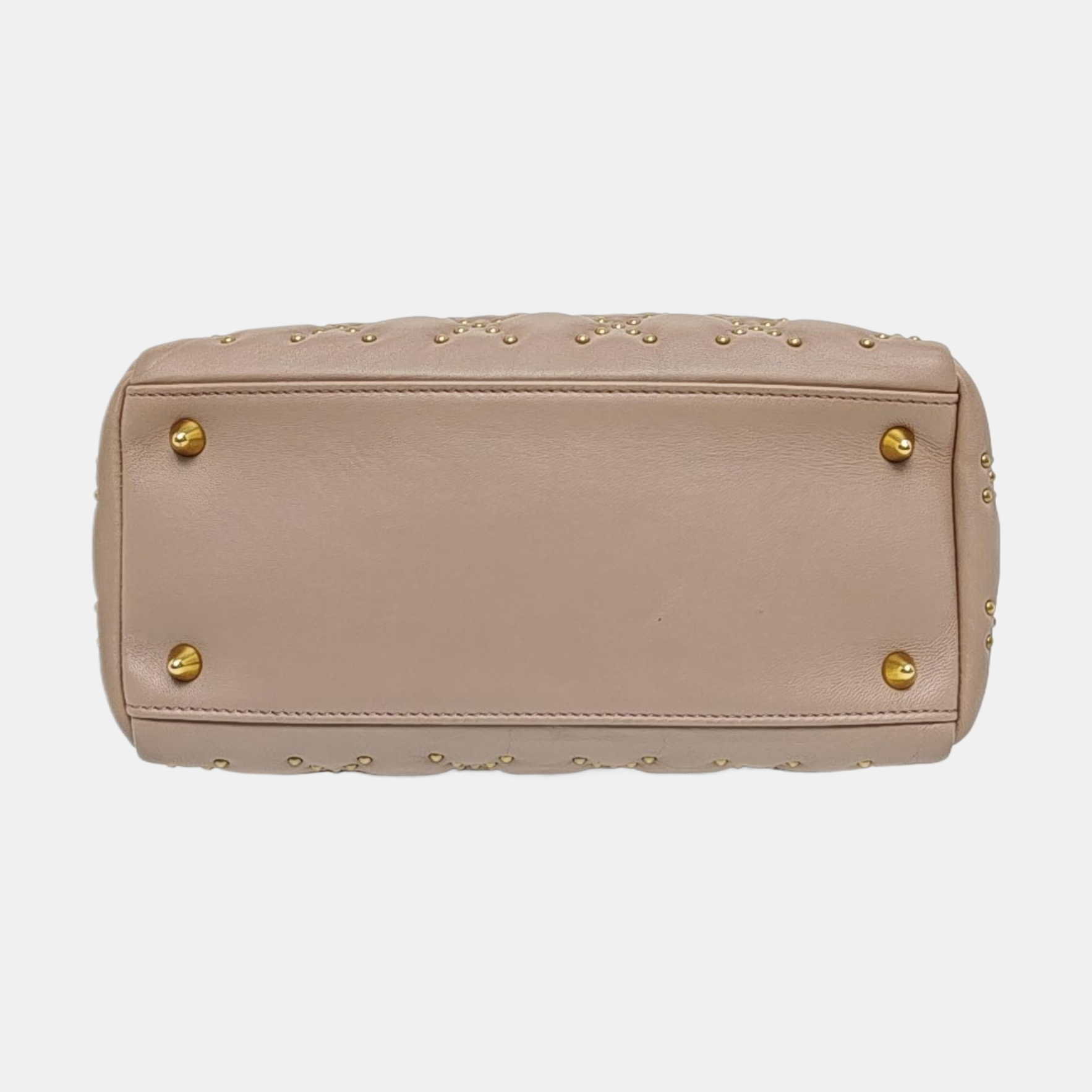 Lady Dior Medium Cannage Lambskin Beige