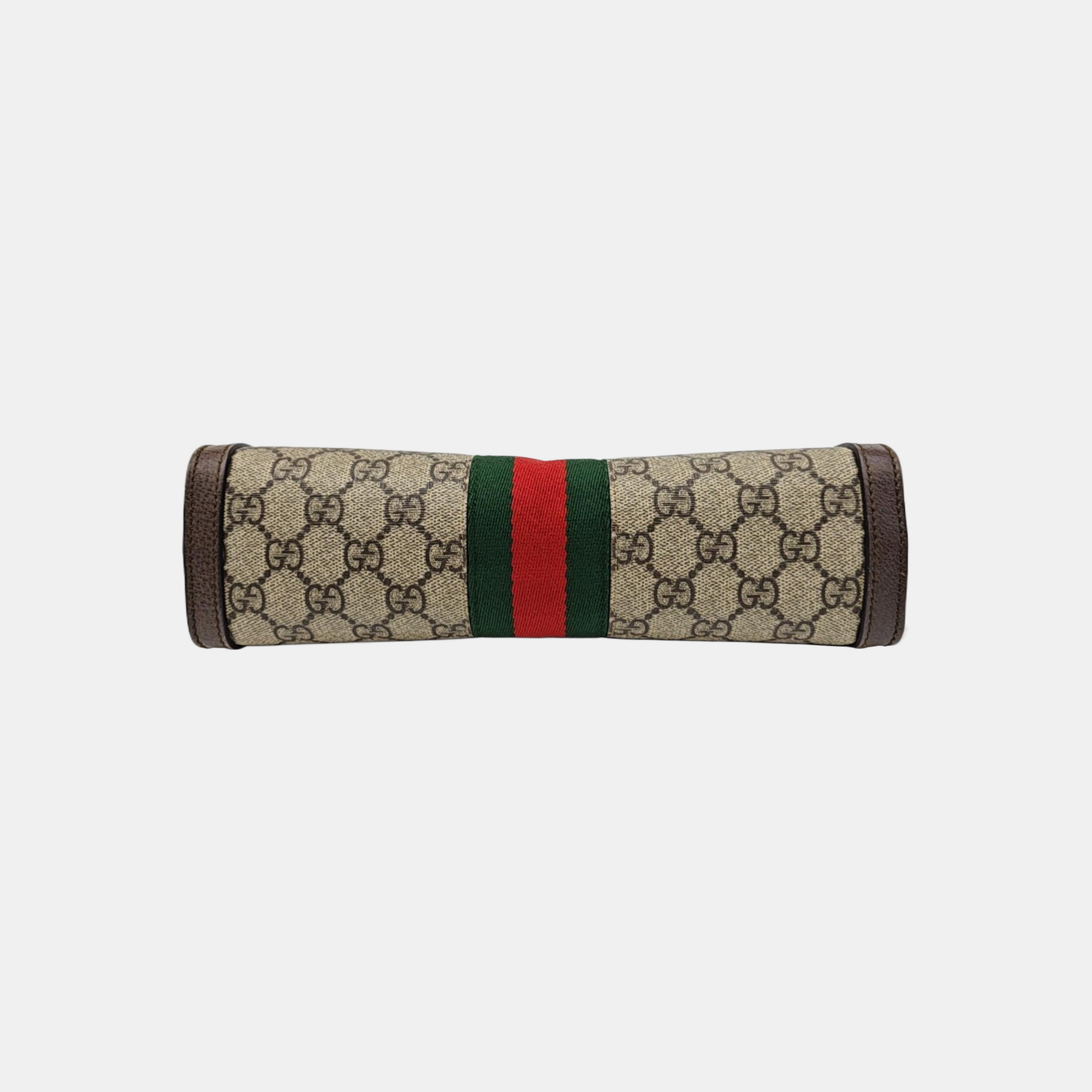 Ophidia Small Monogram Coated Canvas Beige
