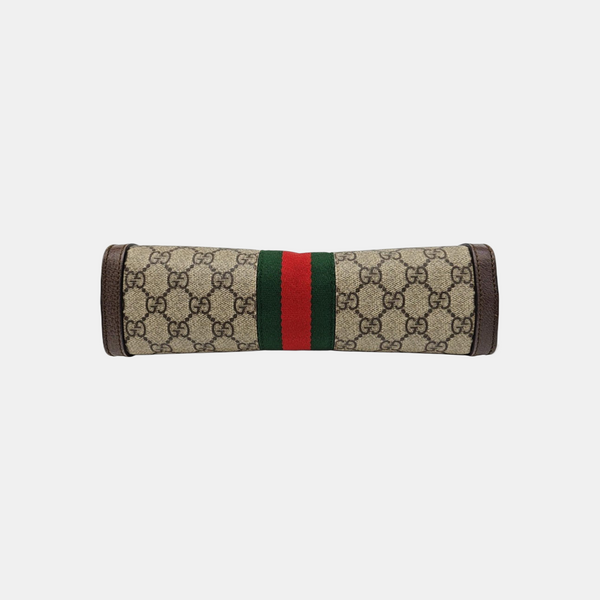 Ophidia Small Monogram Coated Canvas Beige