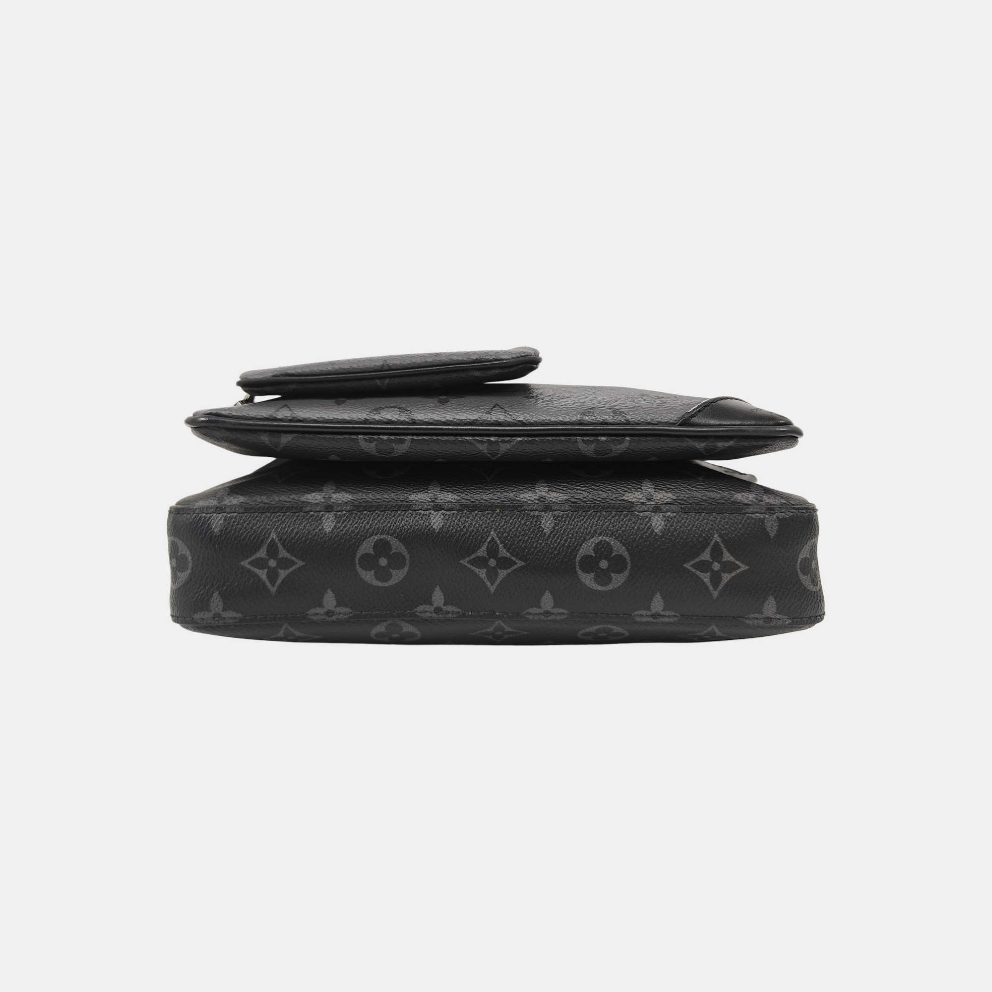 TRIO Monogram Coated Canvas Gray