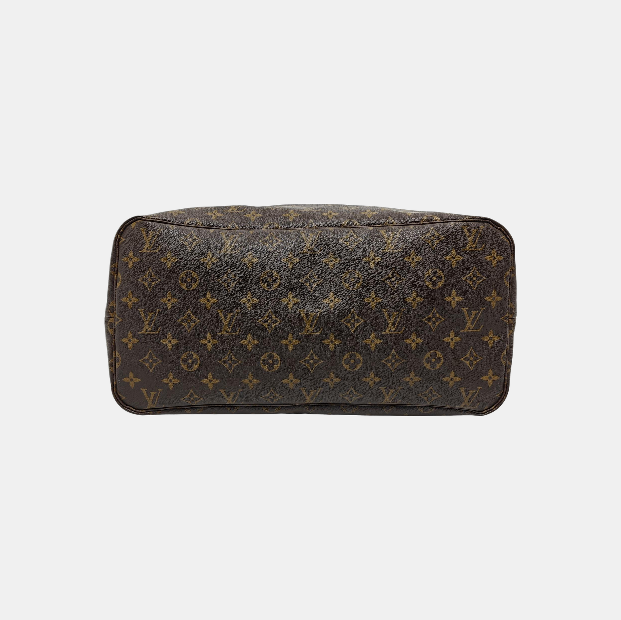 NEVERFULL GM Monogram Coated Canvas Brown