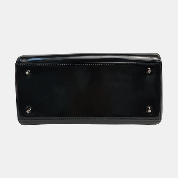 Lady Dior Medium Patent Leather Black