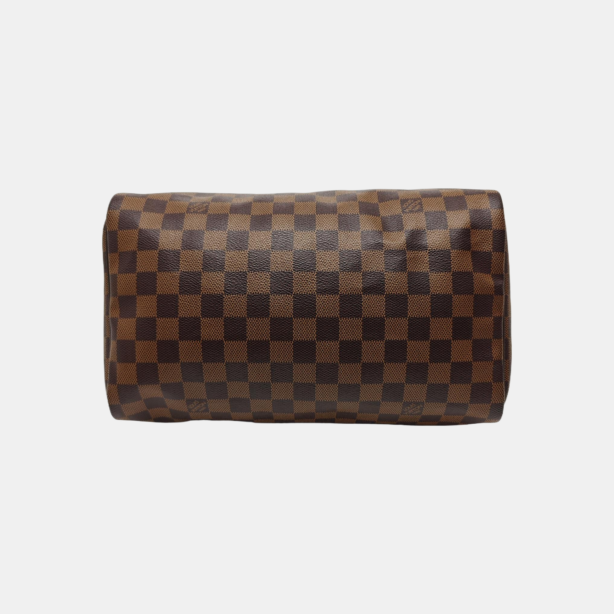 SPEEDY 30 Damier Ebene Coated Canvas Brown