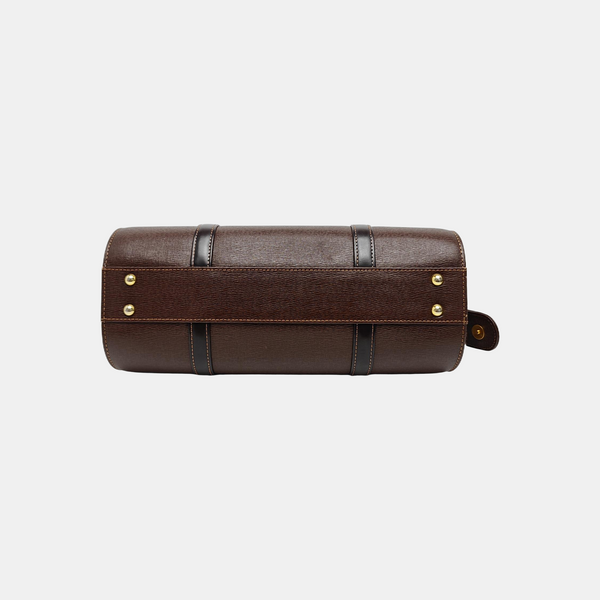 Calfskin Top Handle Bag Brown