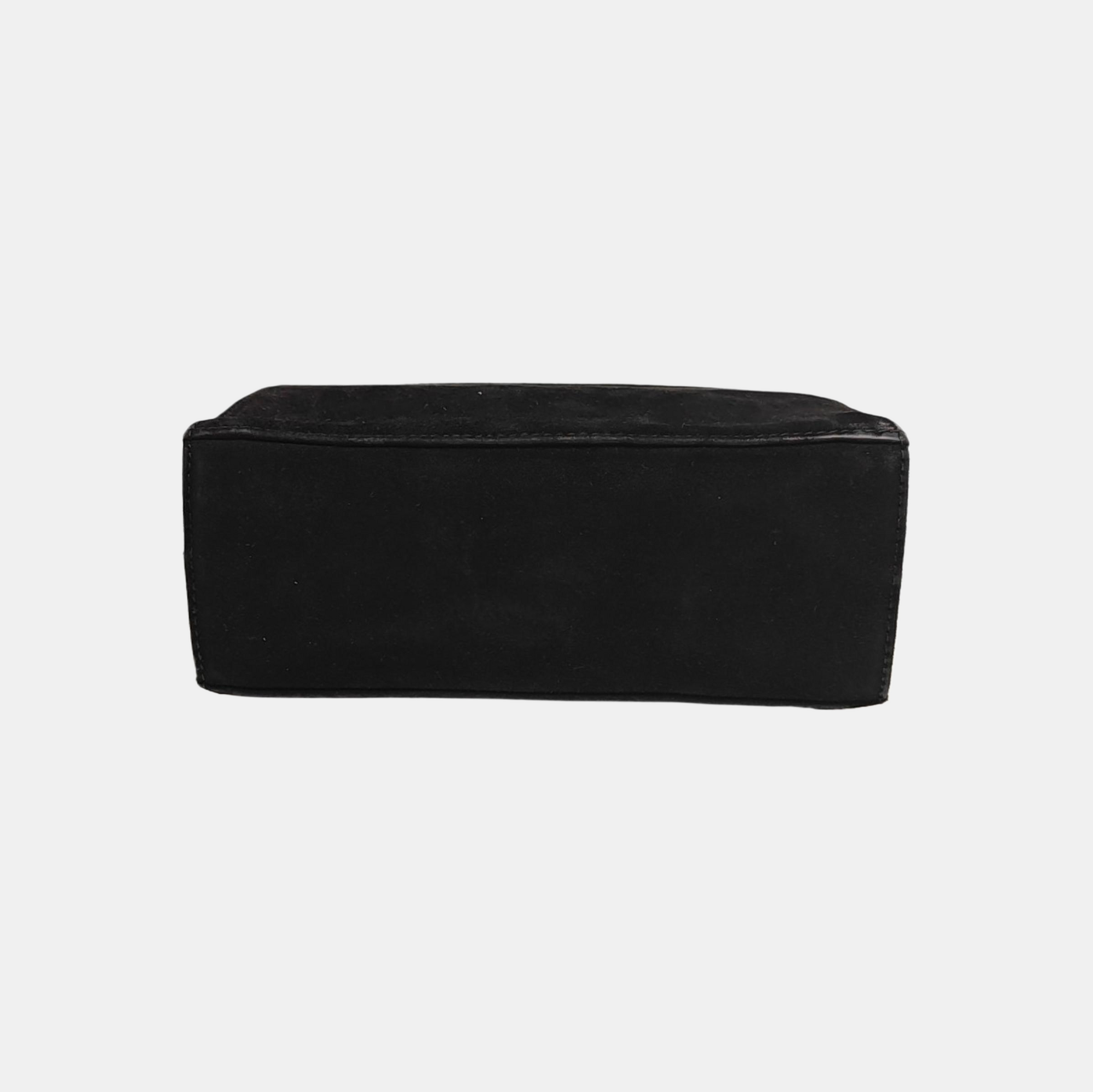 Suede Shoulder Bag Black