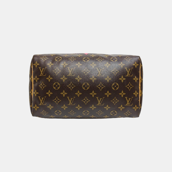 SPEEDY 30 Monogram Coated Canvas Brown