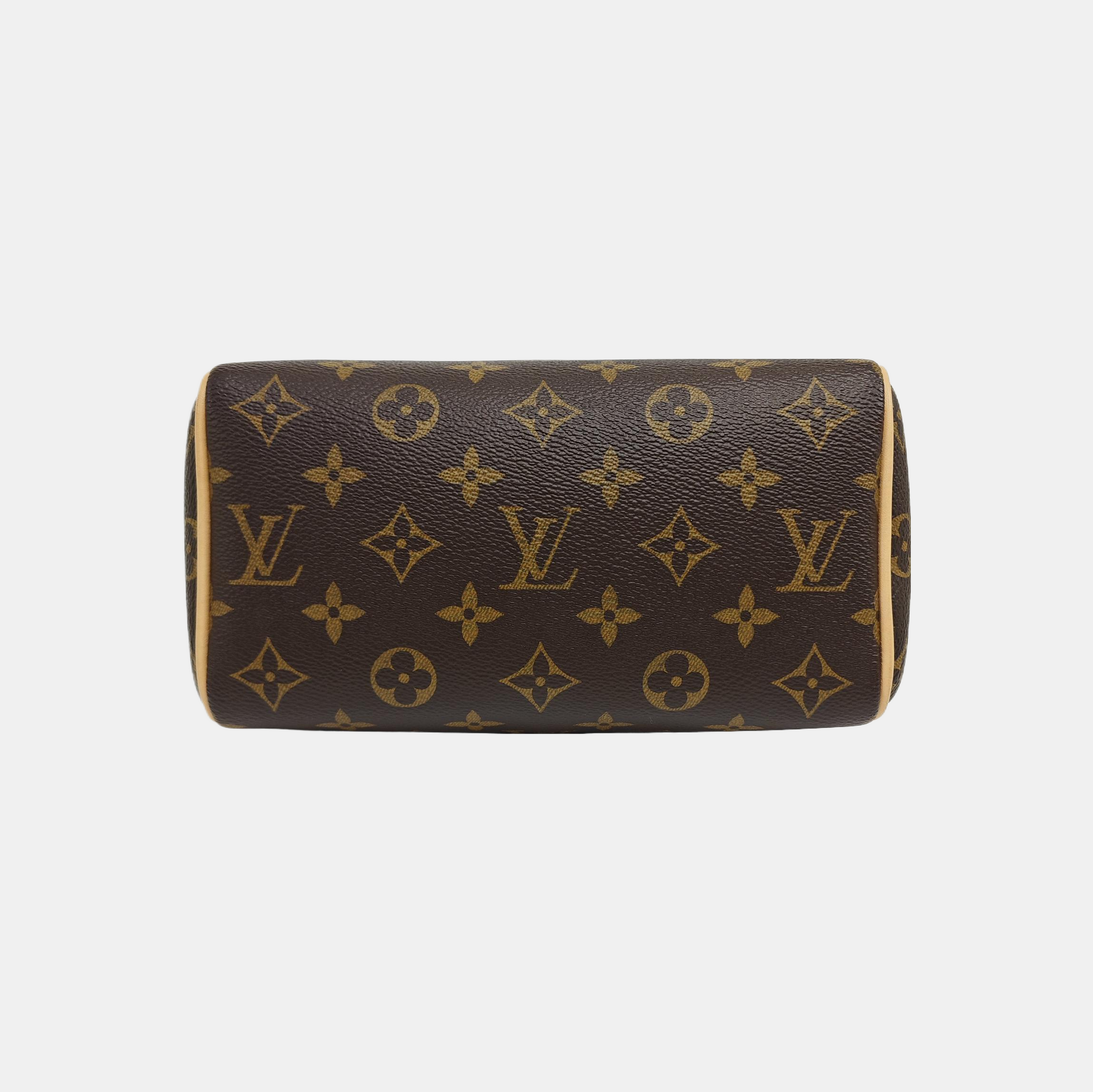 SPEEDY 20 Monogram Coated Canvas Brown