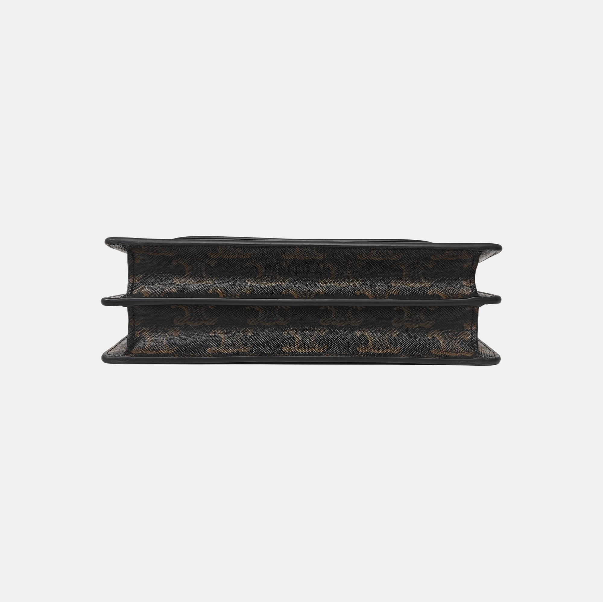 TRIOMPHE CANVAS Small Coated Canvas Brown