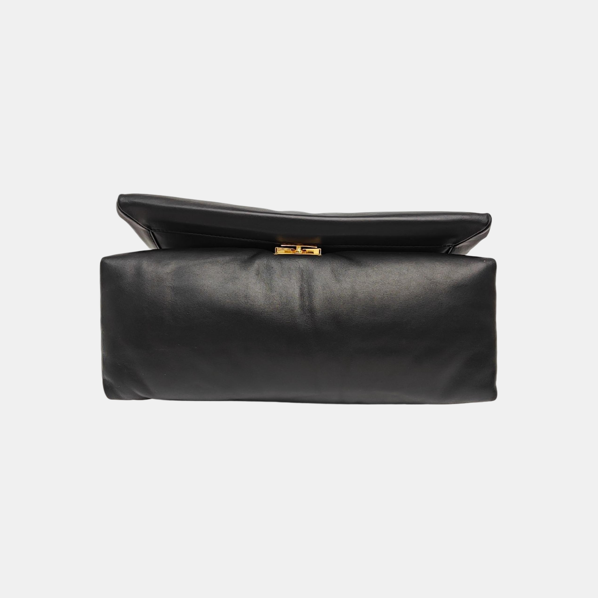 Calfskin Shoulder Bag Black