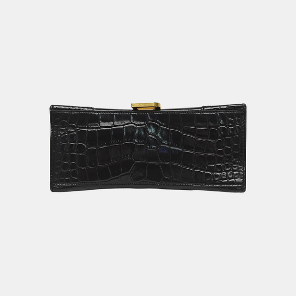 Hourglass Small Calfskin Black