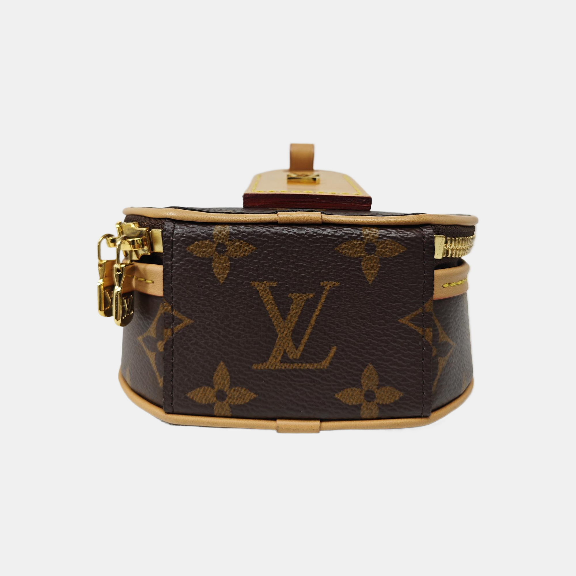 BOITE CHAPEAU Mini Monogram Coated Canvas Brown