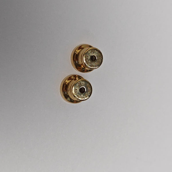 Amulette Maroquinier Metal Black Earrings