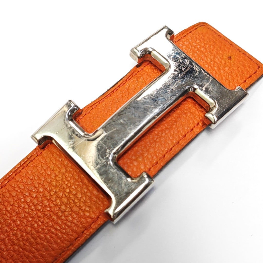 Leather Belt Orange