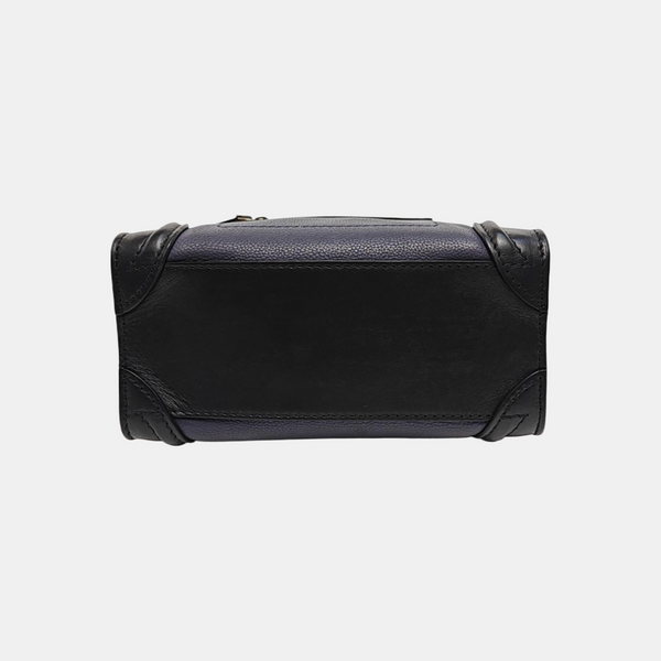 LUGGAGE Nano Calfskin Blue