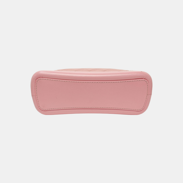 GABRIELLE Medium Quilted Calfskin Pink