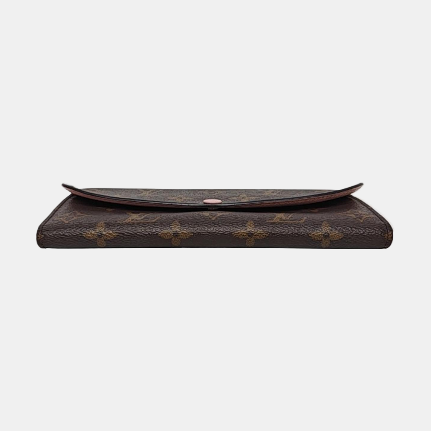 EMILIE Monogram Coated Canvas Brown Wallet