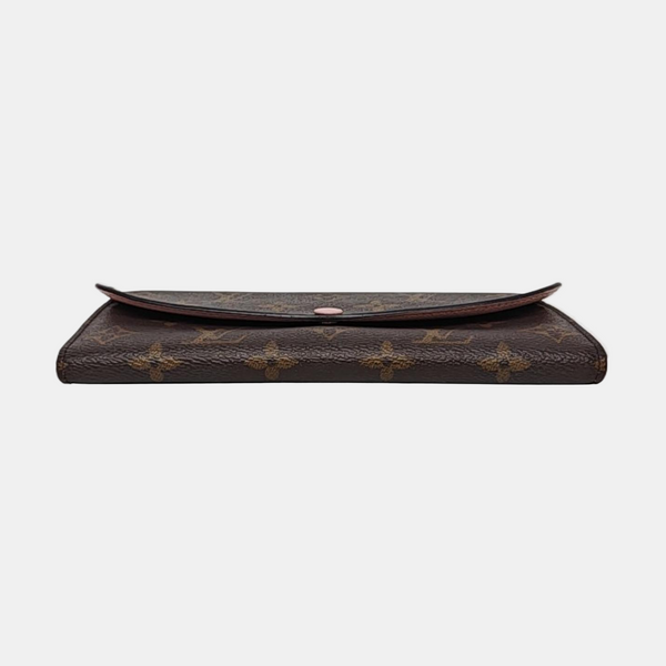 EMILIE Monogram Coated Canvas Brown Wallet