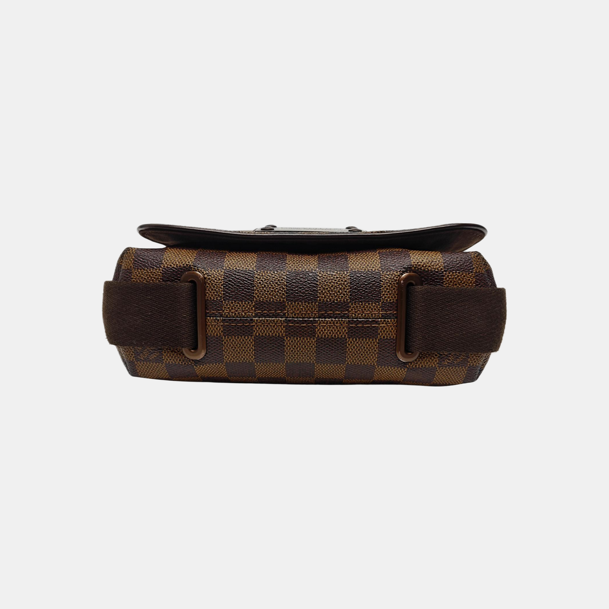 BROOKLYN PM Damier Ebene Coated Canvas Brown