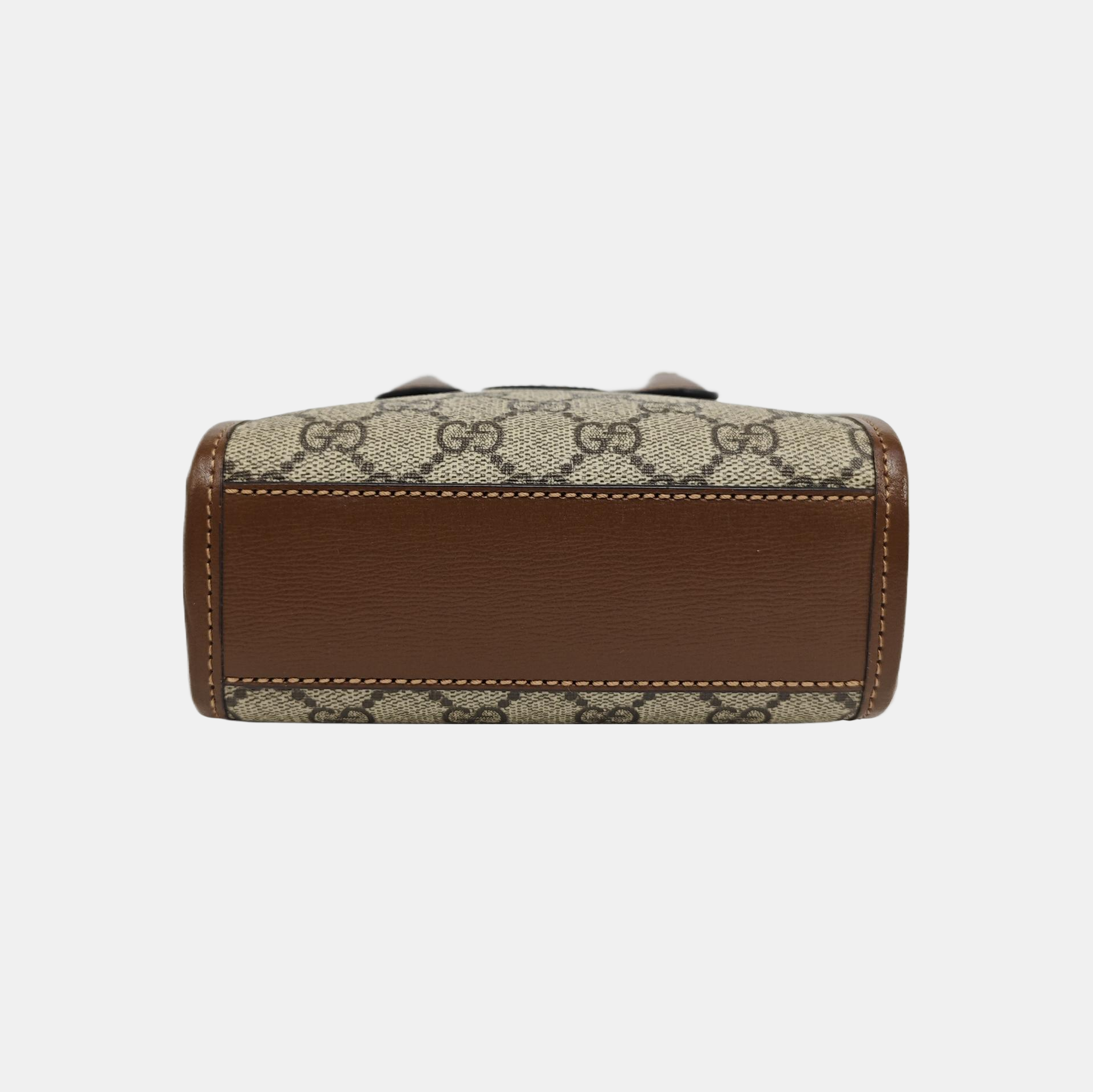 Retro Mini Monogram Coated Canvas Beige