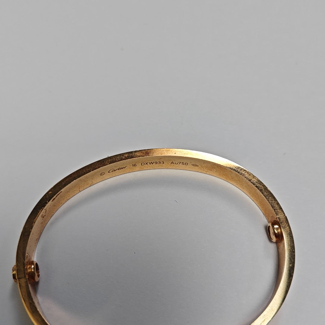LOVE 18k Rose Gold Bangle