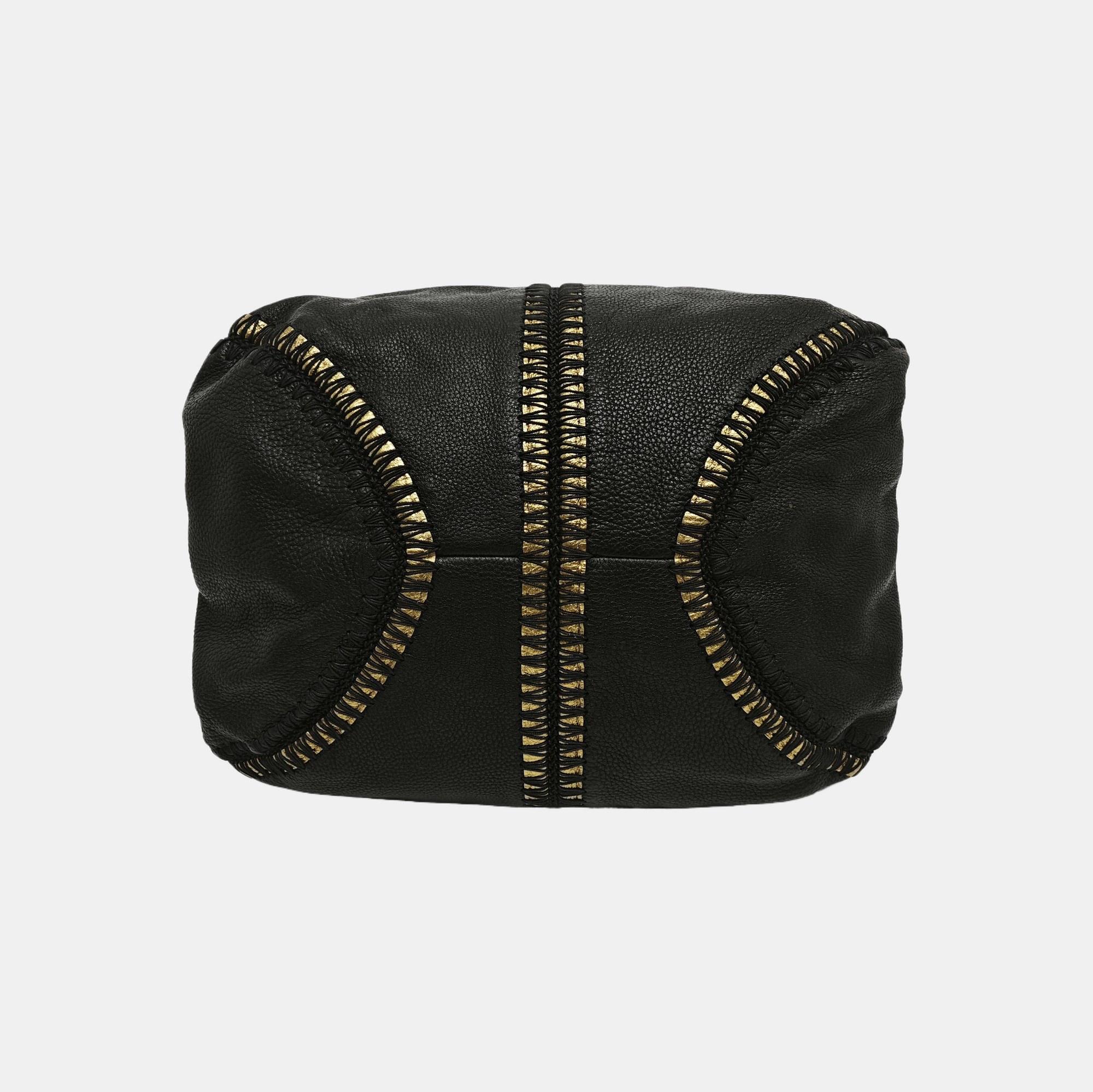 Calfskin Top Handle Bag Black