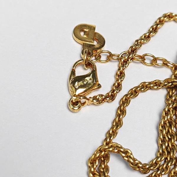 Petit CD Metal Gold Necklace