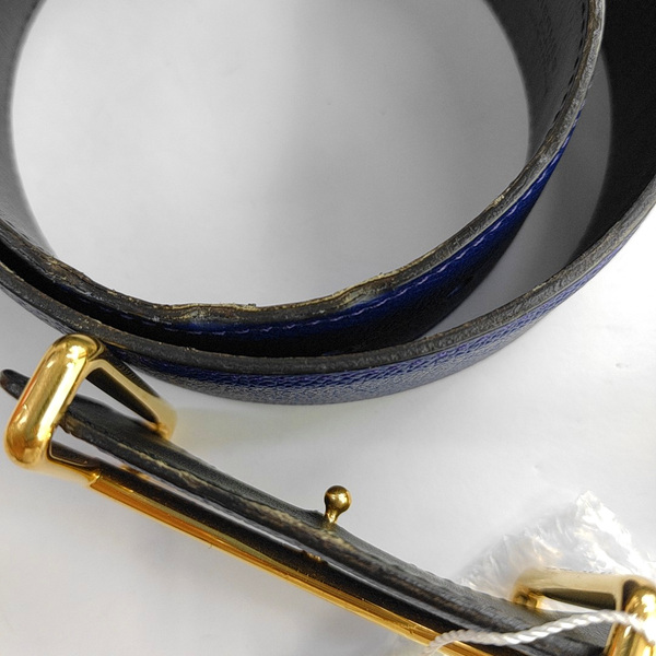 Blue Leather Belt