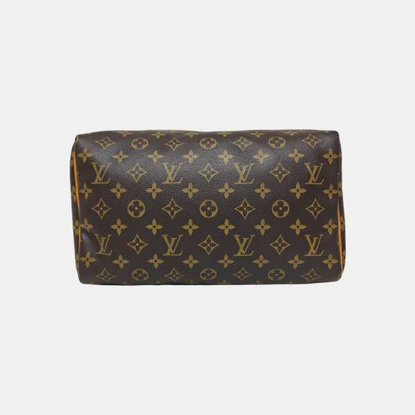 SPEEDY 30 Monogram Coated Canvas Brown