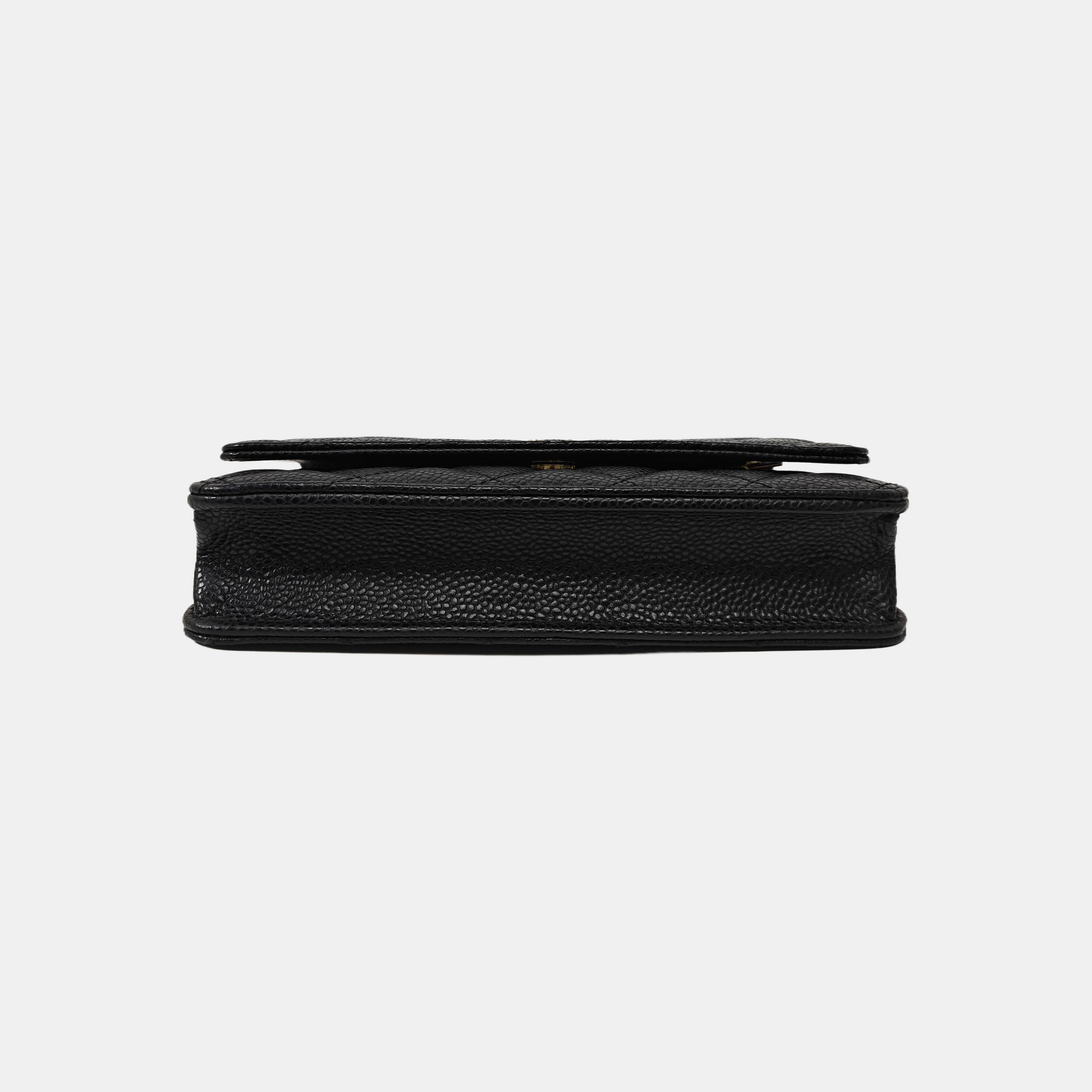 WOC Quilted Grained Calfskin Black