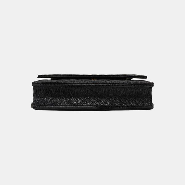 WOC Quilted Grained Calfskin Black