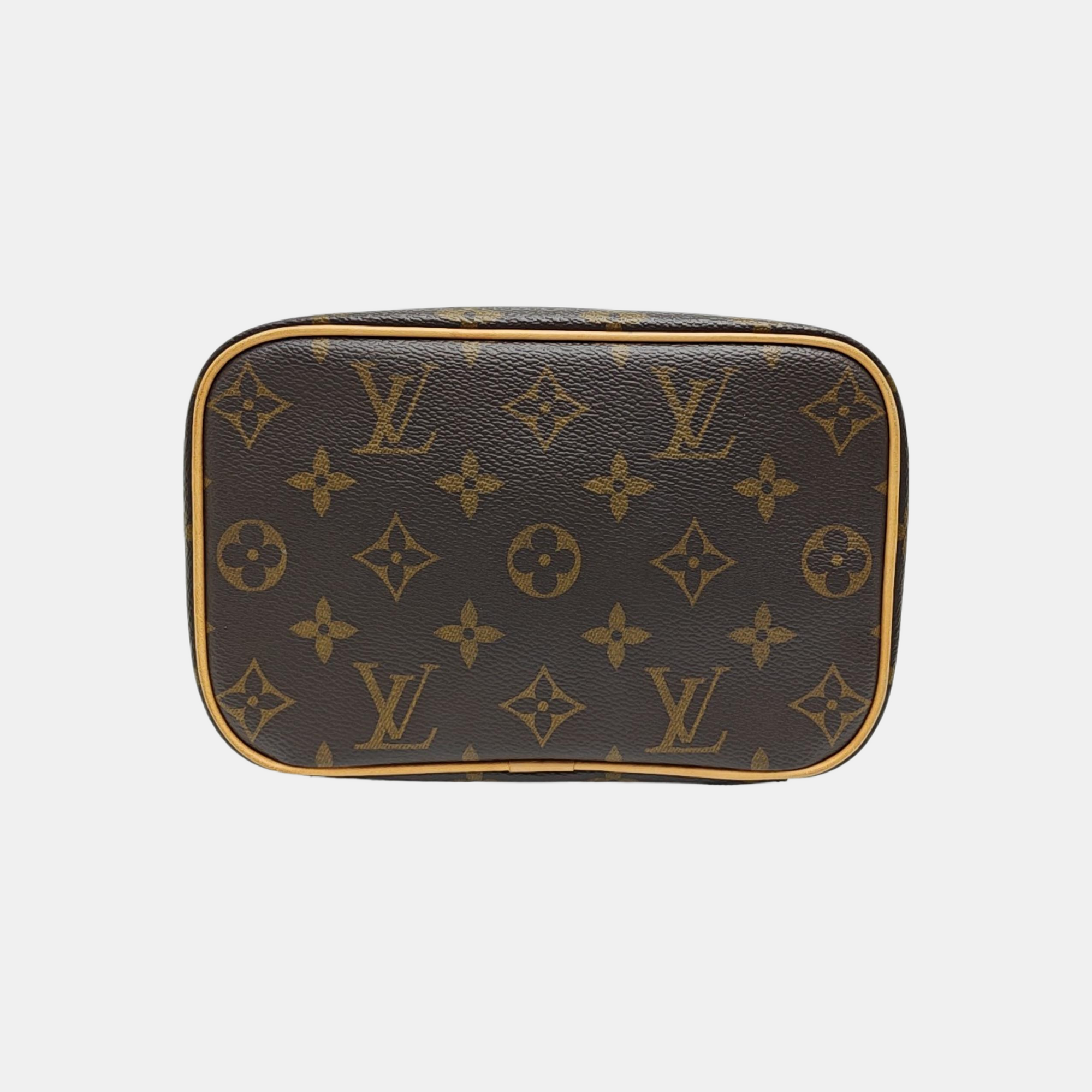 NICE Mini Monogram Coated Canvas Brown