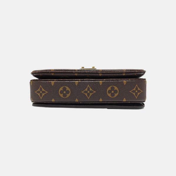 MÉTIS EAST WEST Monogram Coated Canvas Brown