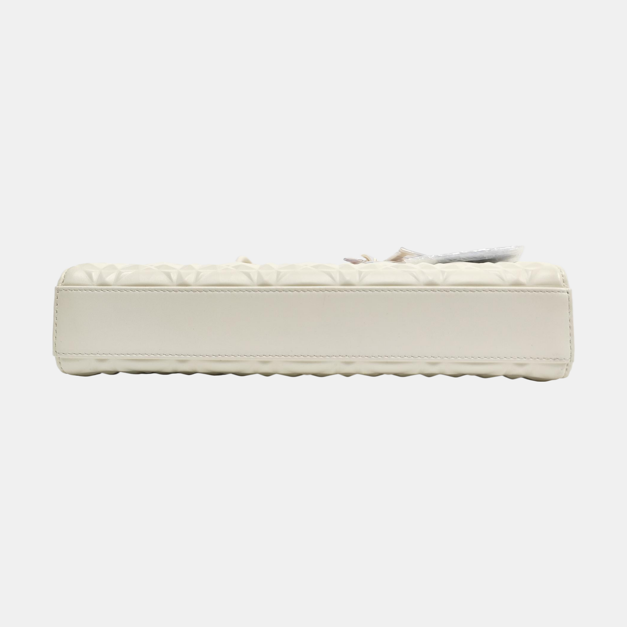 Lady D-Joy Medium Cannage Calfskin Beige