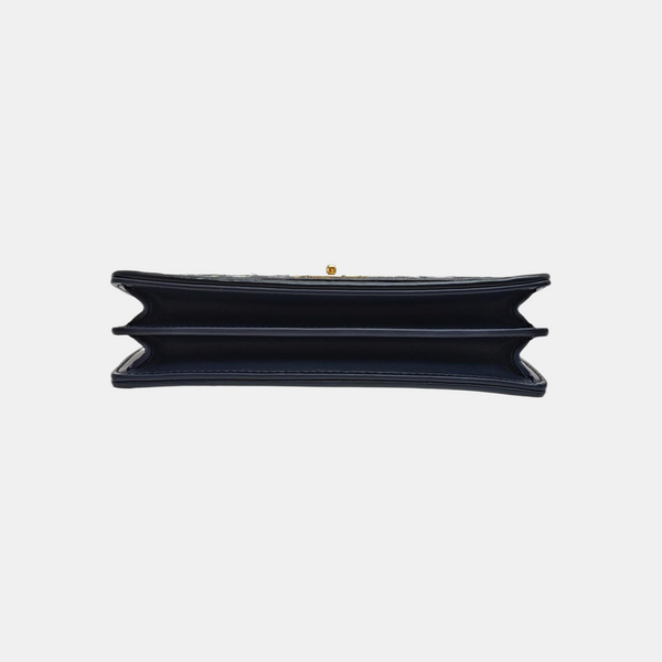 Miss Caro Mini Oblique Canvas Blue