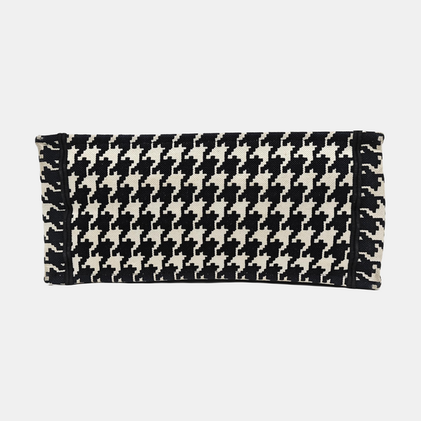 Bolso Tote Mediano de Tela Negro