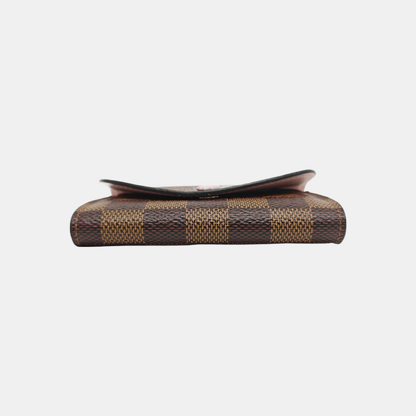 ROSALIE Damier Ebene Coated Canvas Brown Wallet