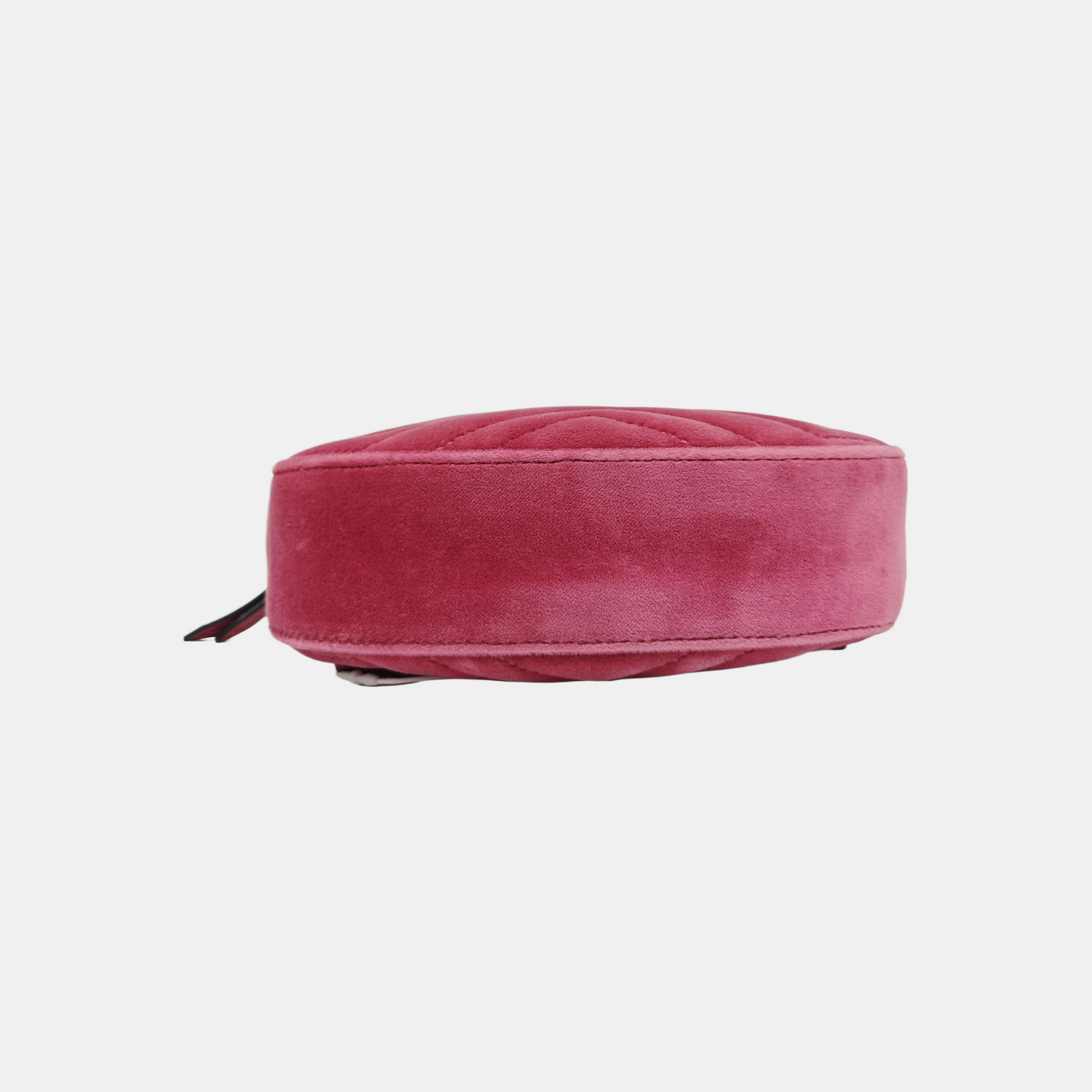 GG Marmont Super Mini Quilted Velvet Red